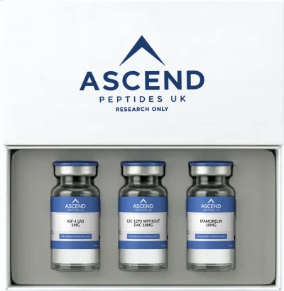 IGF-1 LR3 1mg + CJC-1295 (without DAC) 10mg +Ipamorelin 10mg – Ascend Peptides UK